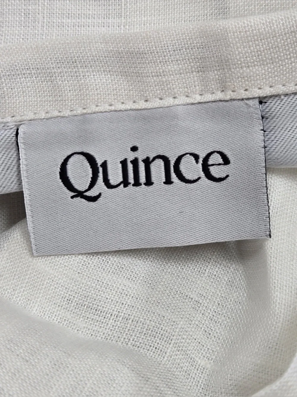 NWT QUINCE Set Of 2 48x108 European Linen True Blackout Curtains White 0409